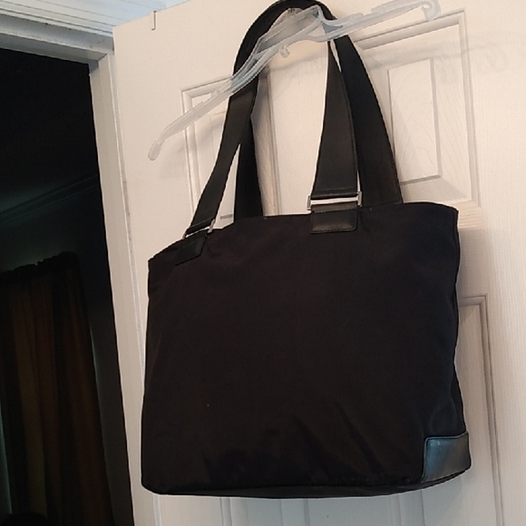 TUMI Black Cargo Ballistic Nylon Bag Carryall Tote Purse - Picture 13 of 17